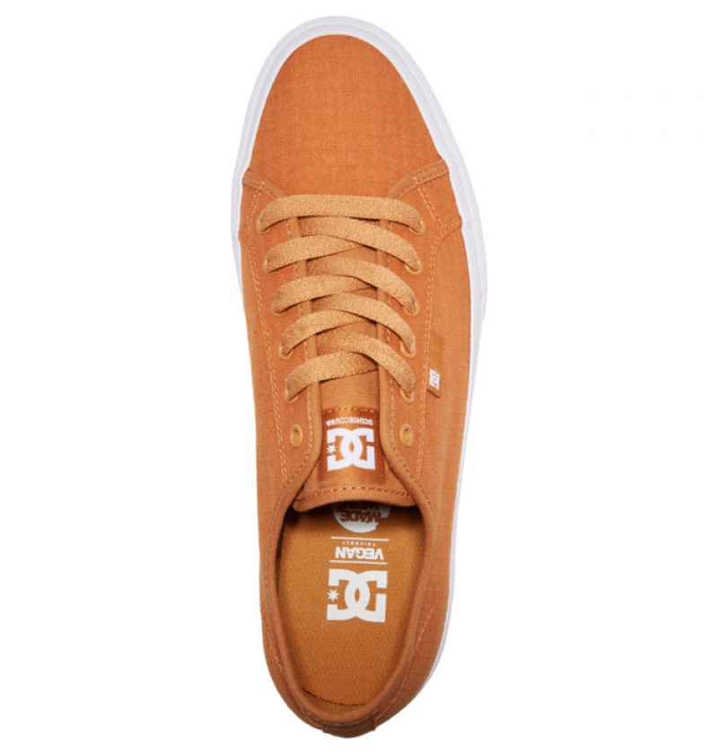 Brown Men's DC Manual SE Canvas Sneakers | 5834-UVYDW