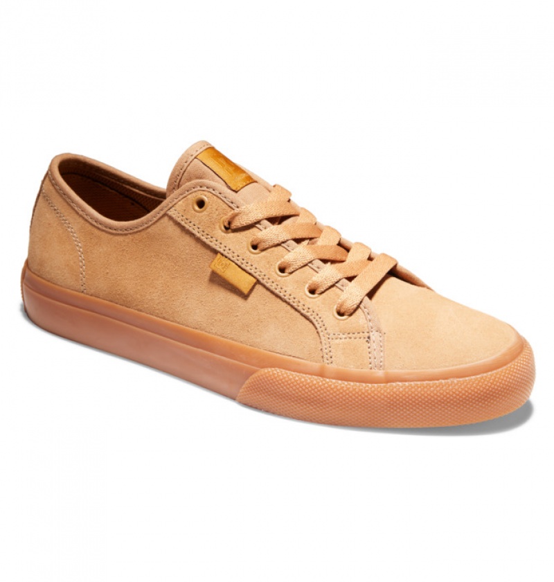 Brown Men's DC Manual Skate Shoes | 1045-RTPWO