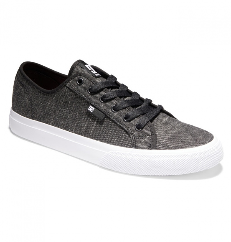 CHAMBRAY Men's DC Manual SE Canvas Sneakers | 0298-SKPZE