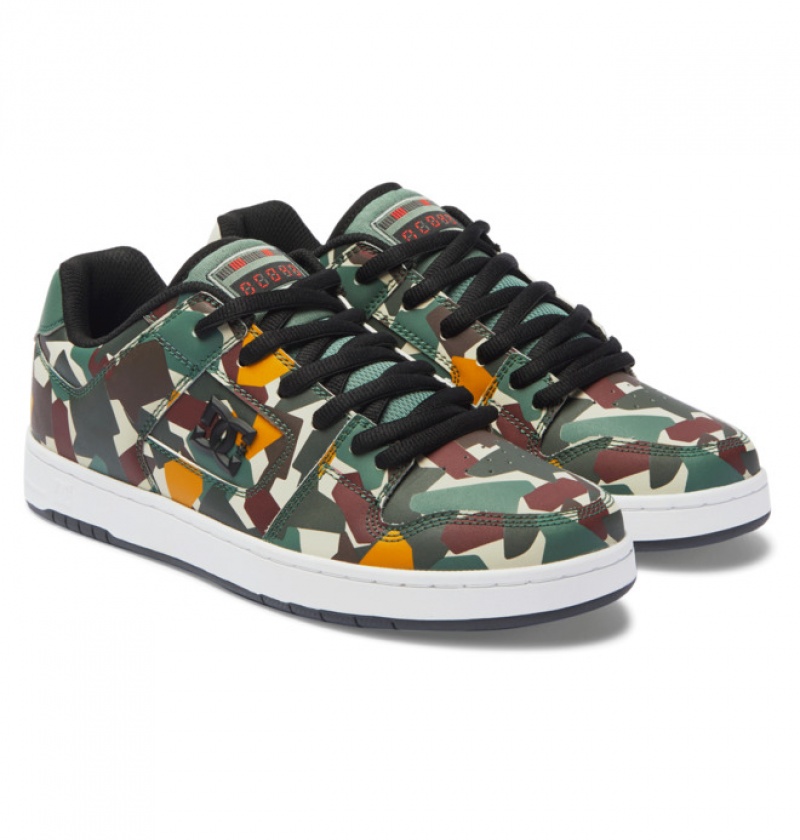 Camo Men's DC Manteca 4 Skate Sneakers | 9762-YNJMP