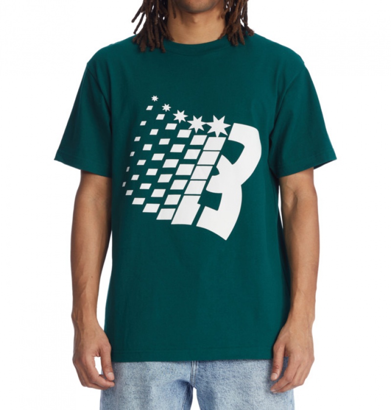 Green Men's DC Bronze56K x DC Star Heritage T Shirts | 6531-FUINQ