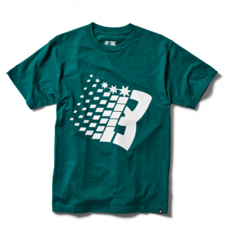 Green Men's DC Bronze56K x DC Star Heritage T Shirts | 6531-FUINQ