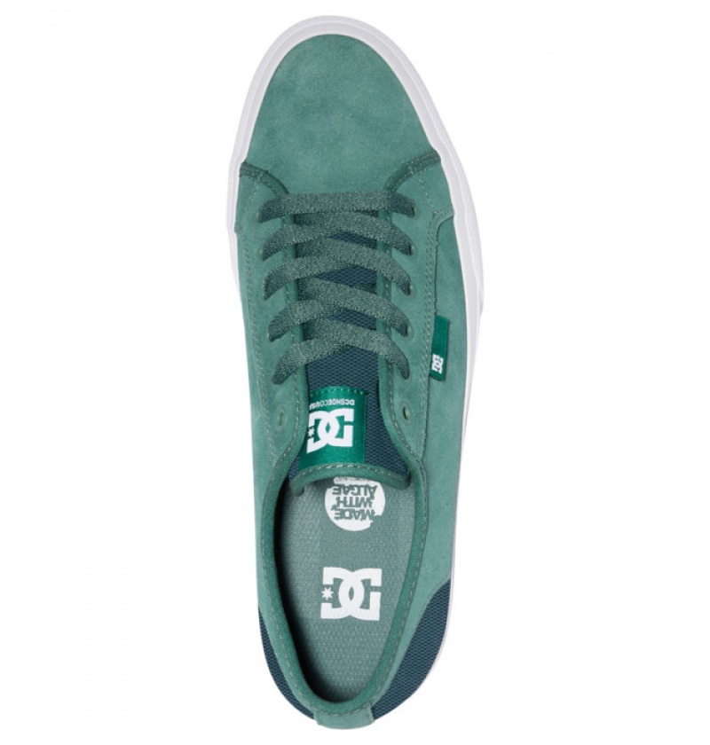 Green Men's DC Manual Sneakers | 3190-HMBSW