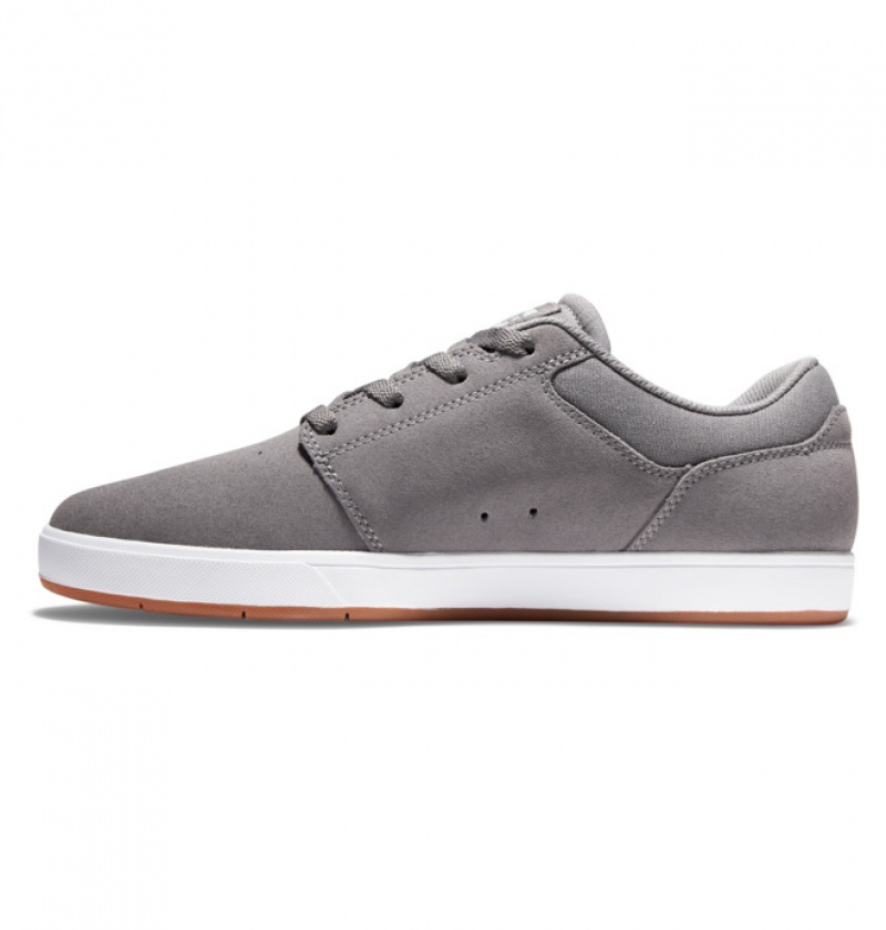 Grey / Black Men's DC Crisis 2 Skate Shoes | 8721-DPUET