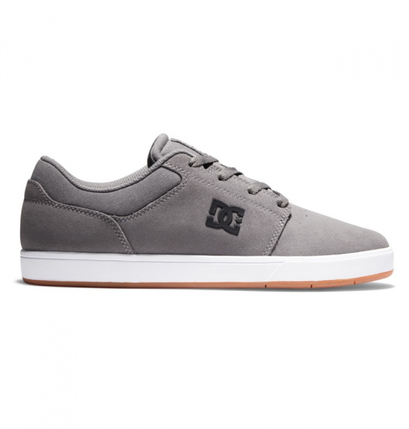 Grey / Black Men\'s DC Crisis 2 Skate Shoes | 8721-DPUET