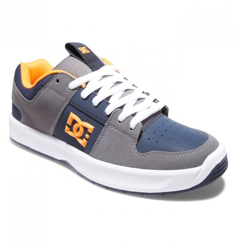 Grey / Orange Men's DC Lynx Zero Sneakers | 0135-IECYN