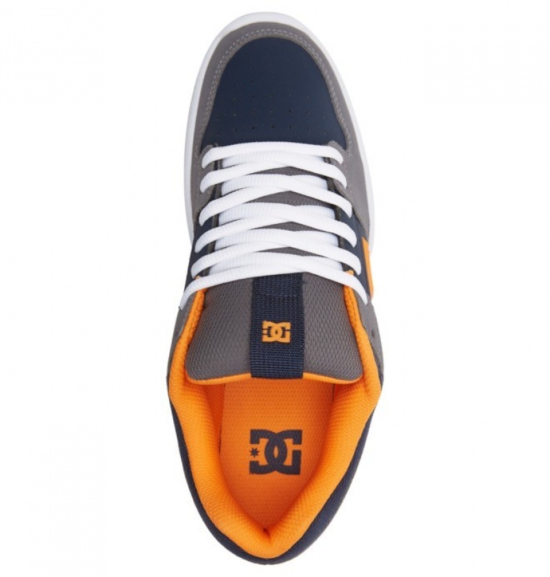 Grey / Orange Men's DC Lynx Zero Sneakers | 0135-IECYN