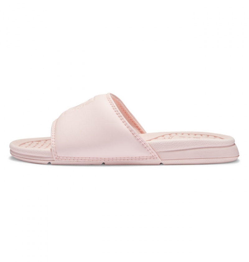 Pink / Pink Women's DC Bolsa Slides | 7041-TUHWK