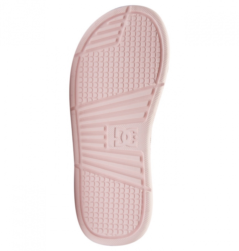 Pink / Pink Women's DC Bolsa Slides | 7041-TUHWK