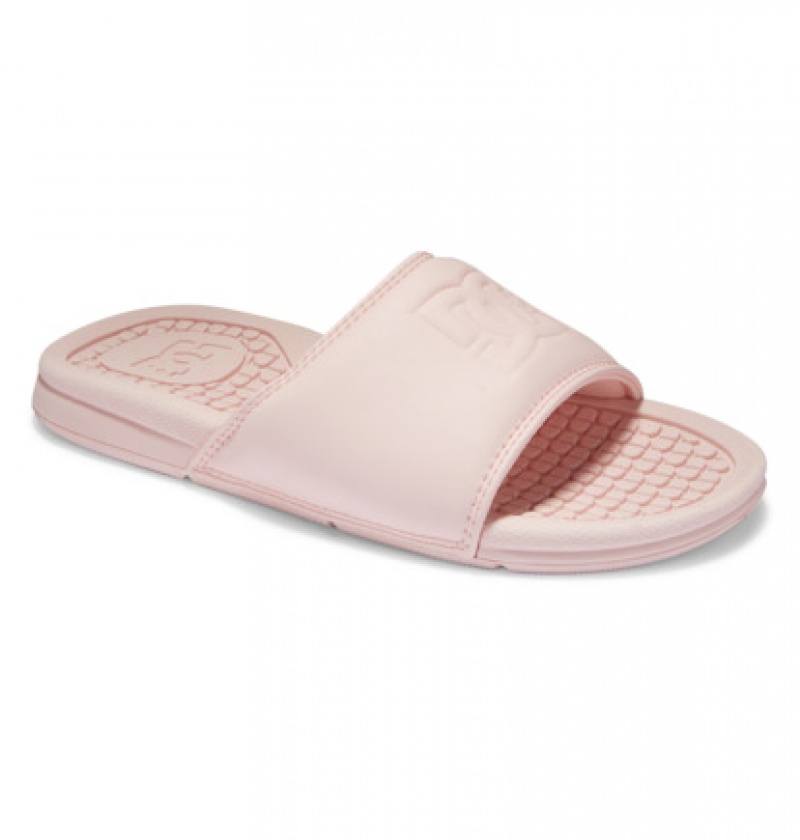 Pink / Pink Women's DC Bolsa Slides | 7041-TUHWK