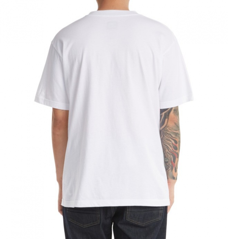 White Men's DC DC Star T Shirts | 8716-AZQOD