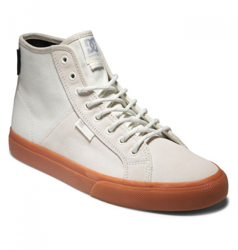 White Men's DC Manual HI High-Top Winter Boots | 8902-EOACJ