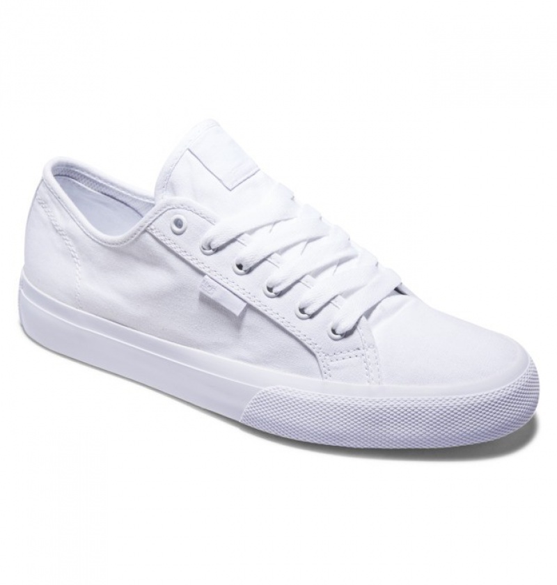 White Men's DC Manual Sneakers | 8479-CHDOQ