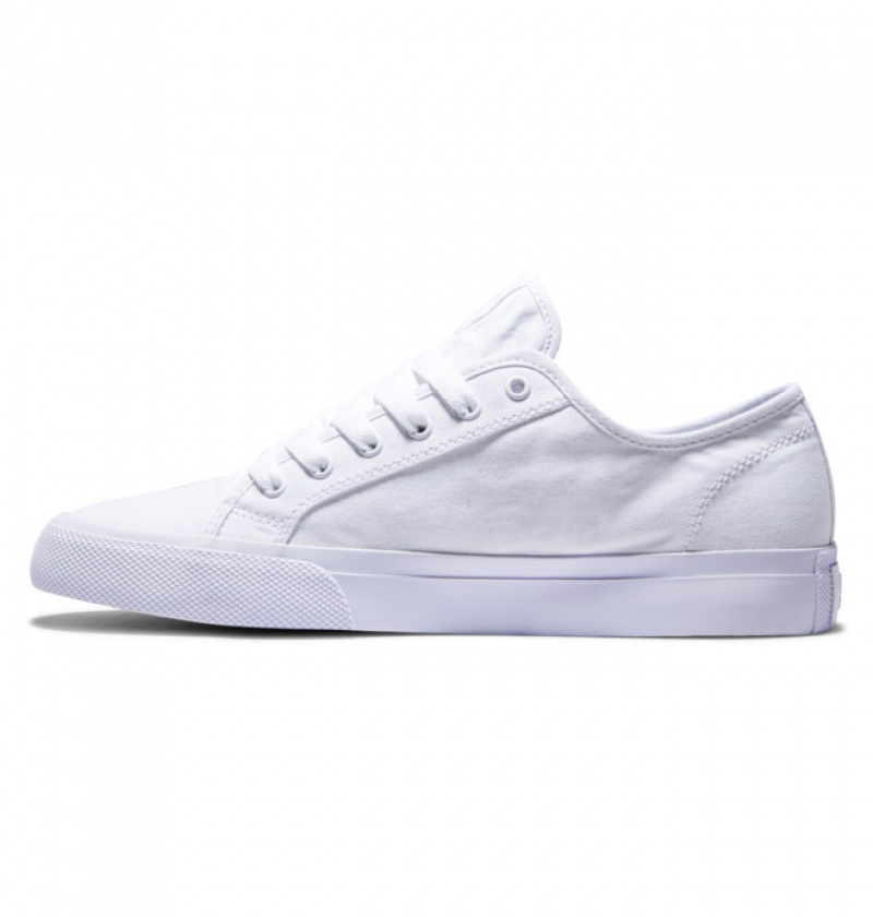 White Men's DC Manual Sneakers | 8479-CHDOQ