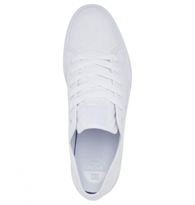 White Men's DC Manual Sneakers | 8479-CHDOQ