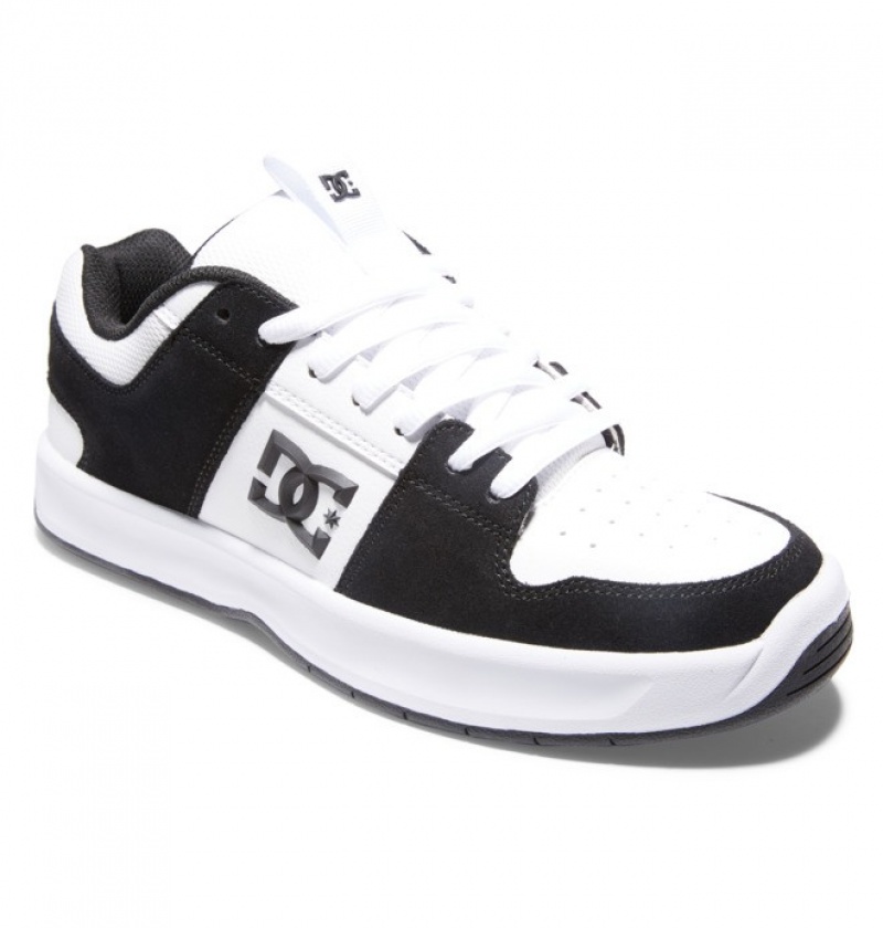 White / Black Men's DC Lynx Zero Sneakers | 9378-OVAUH