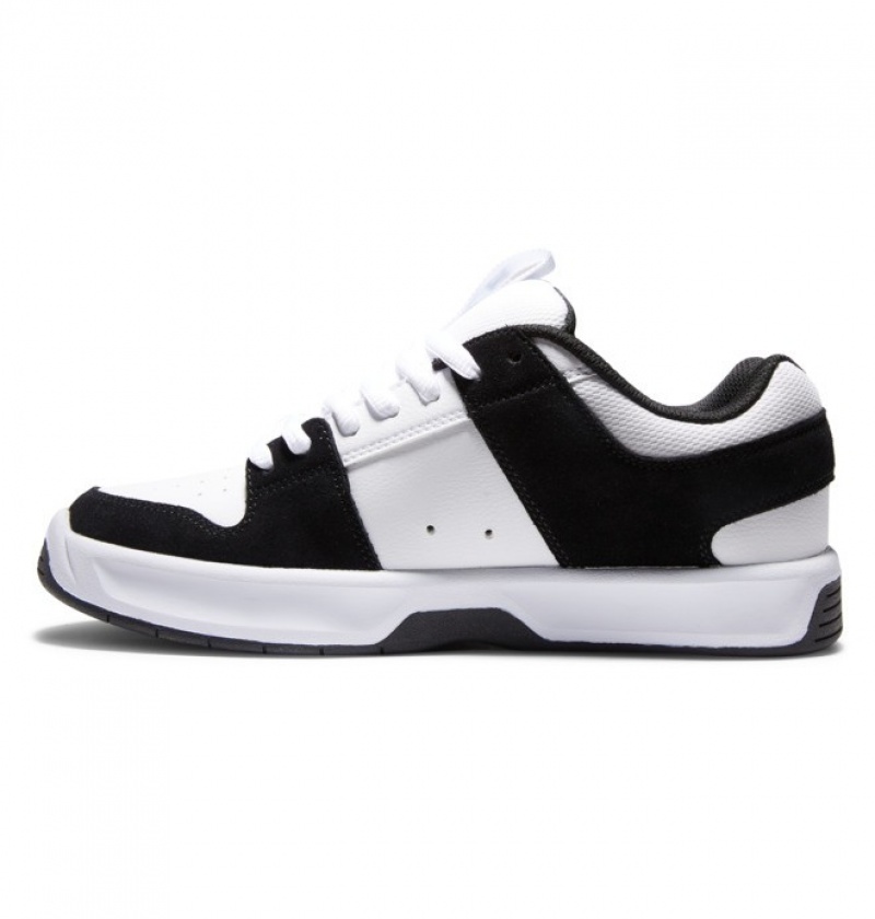 White / Black Men's DC Lynx Zero Sneakers | 9378-OVAUH