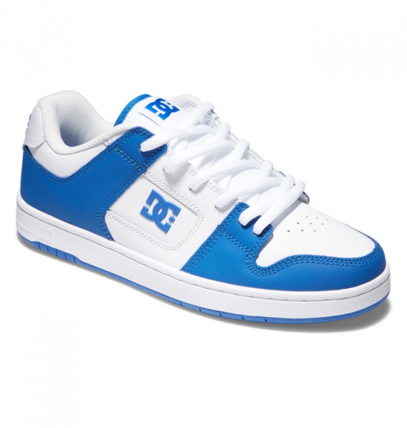 White / Blue Men's DC Manteca 4 Sneakers | 5812-SNXVM