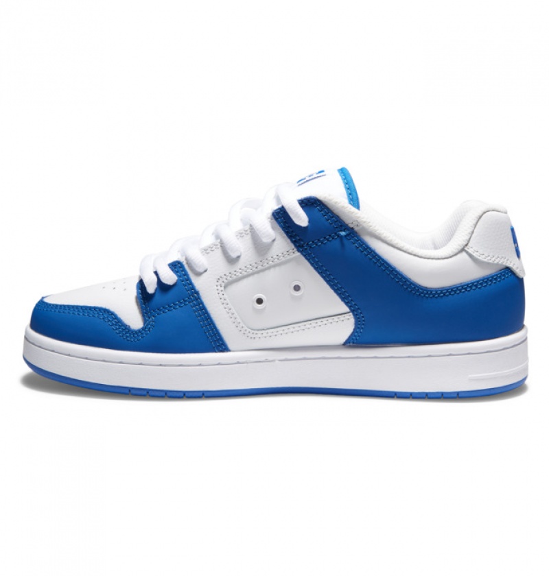 White / Blue Men's DC Manteca 4 Sneakers | 5812-SNXVM