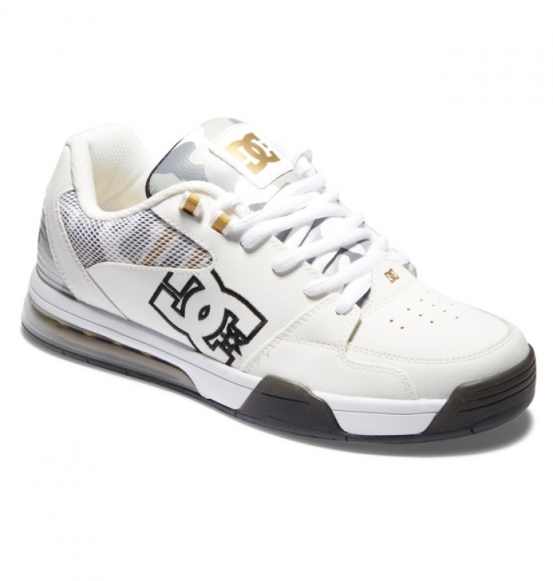 White / Camo Men's DC Versatile KB Sneakers | 0568-RDZSF