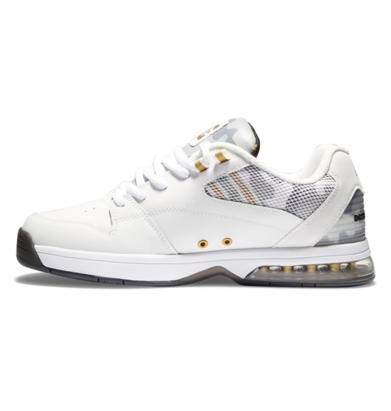 White / Camo Men's DC Versatile KB Sneakers | 0568-RDZSF